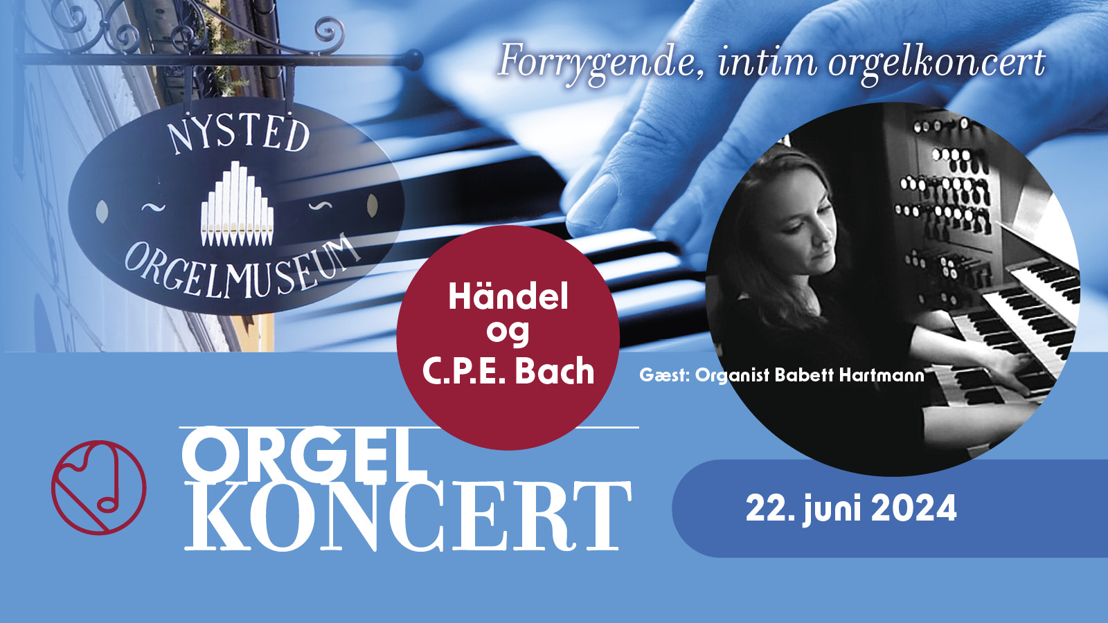 22/6 Ensemble Storstrøm og Babett Hartmann - orgel